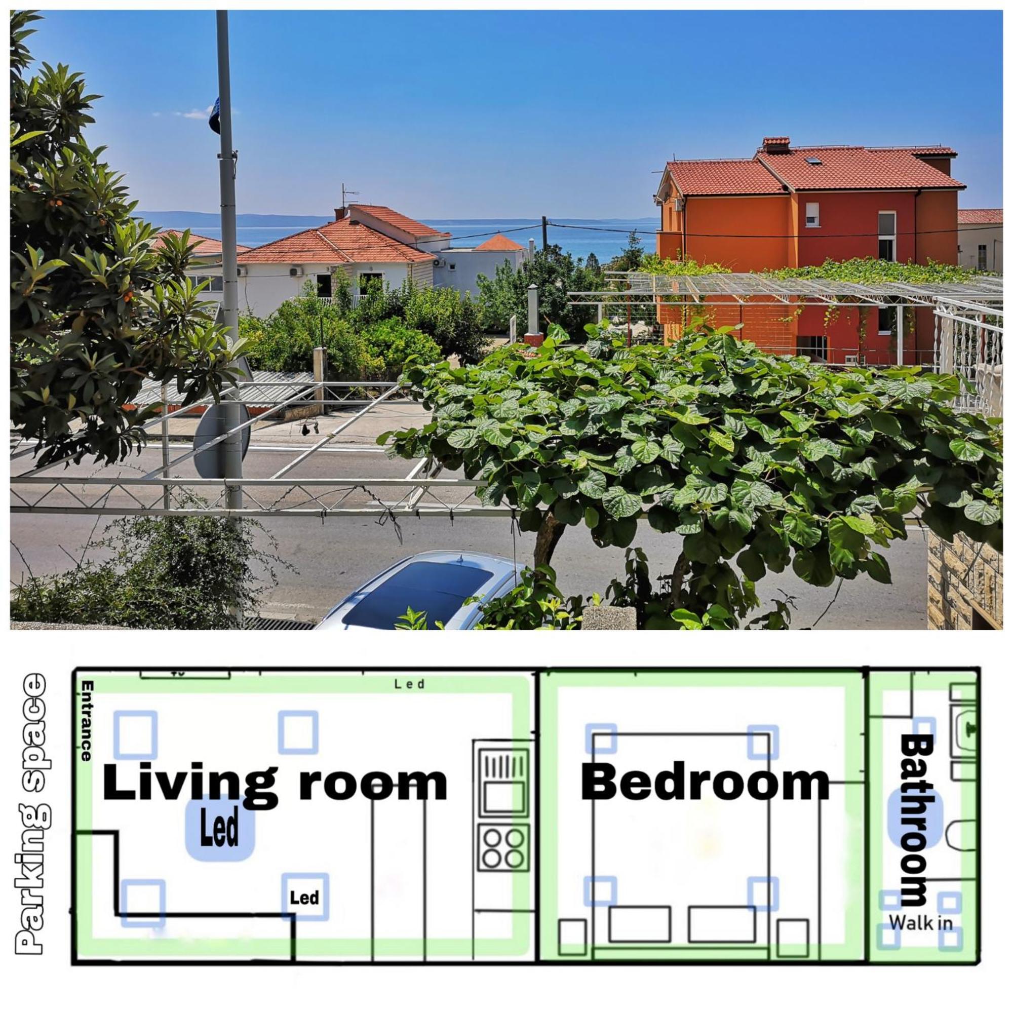 Apartment Del Mar Podstrana Dış mekan fotoğraf